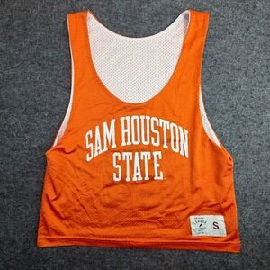 League Sam Houston State Practice Jersey Mens Small Orange Reversible Mesh Tank